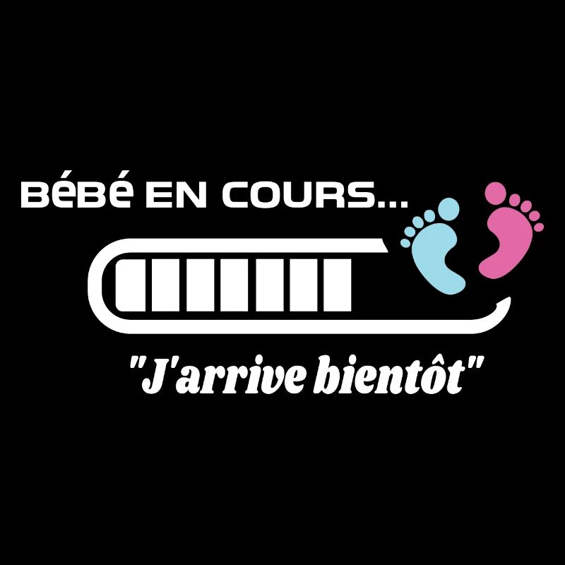 Bébé en cours de téléchargement annoncer grossesse