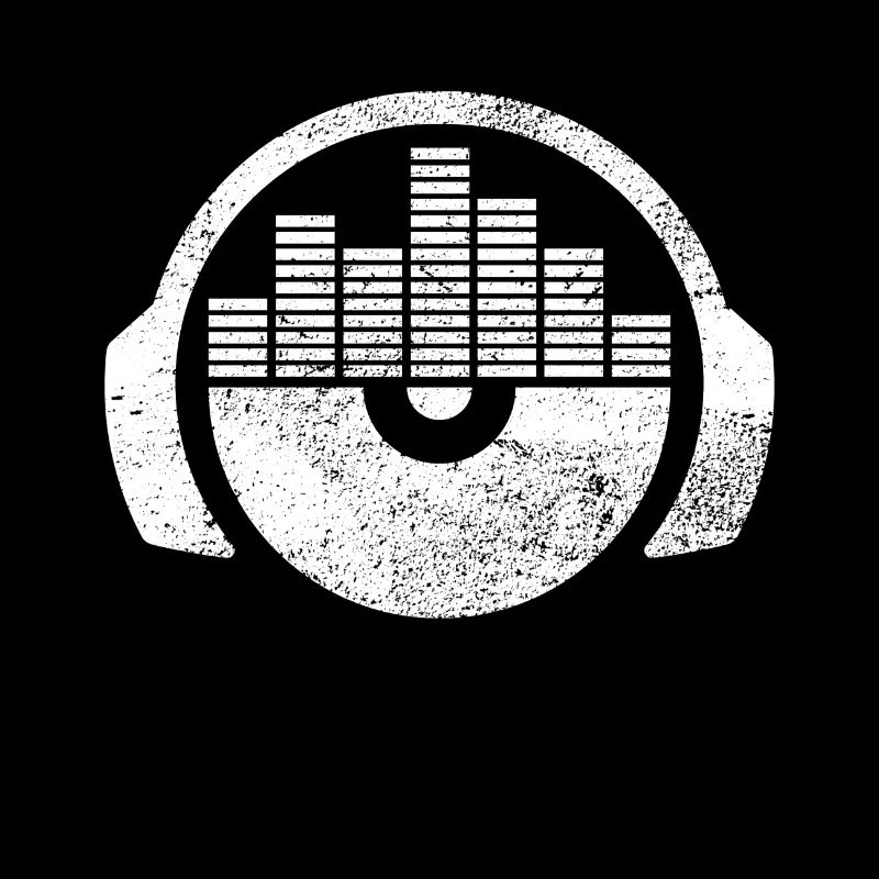 Kopfhörer Eqalizer Schallplatte DJ