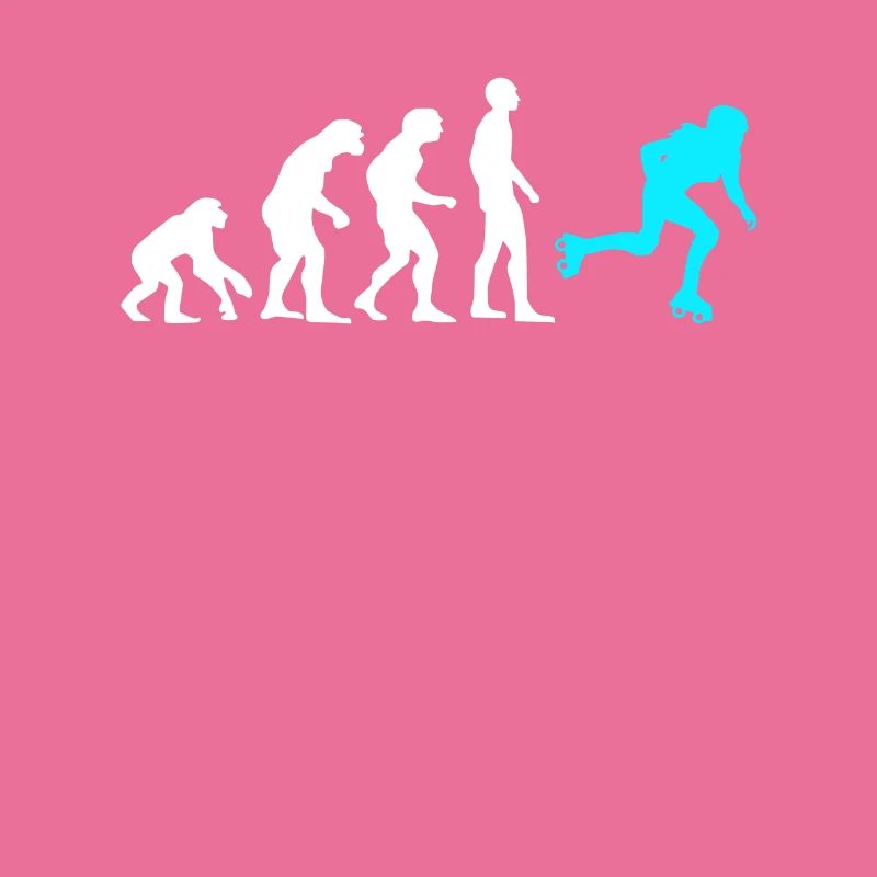 Affe Mensch Rollschuhfahrer Rollschuhe Rollerskate