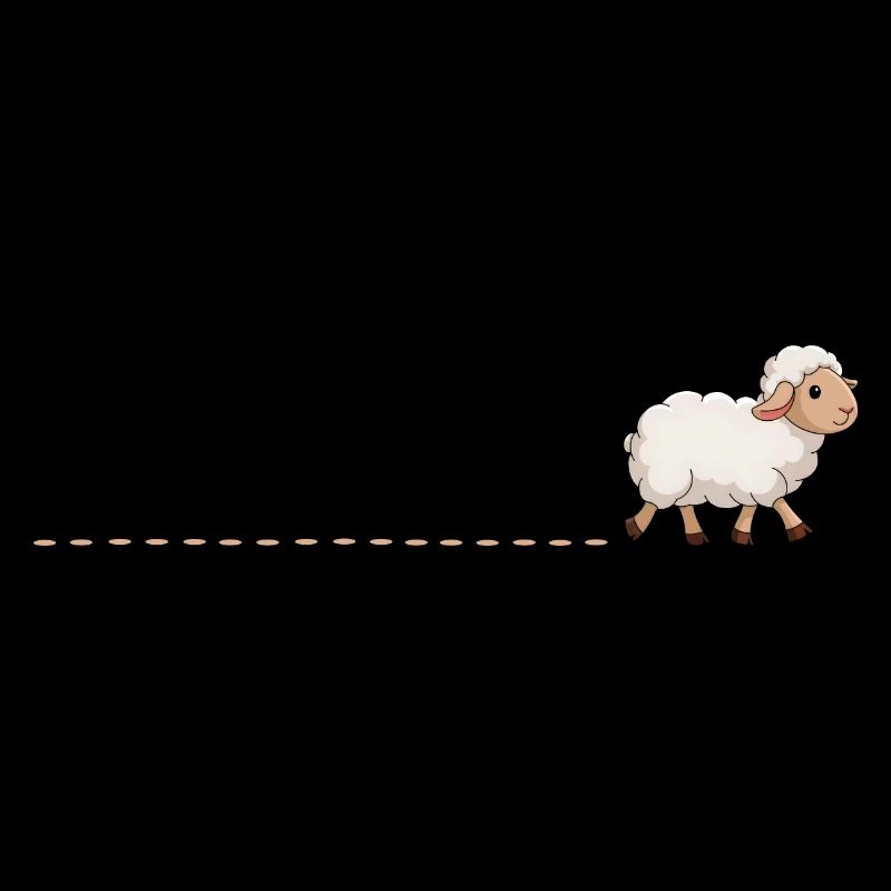 Cute Sheep Tracks Sheep Trail Sheep Shepherd