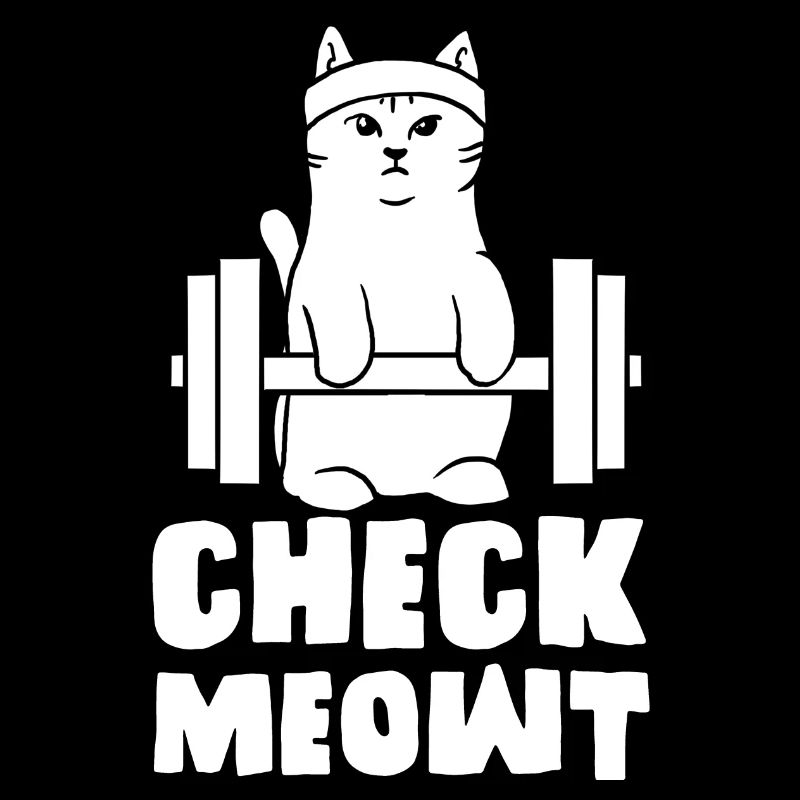 gym cat check me out meowt fit
