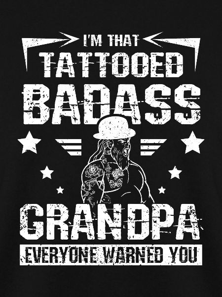 Tattooed badass Grandpa