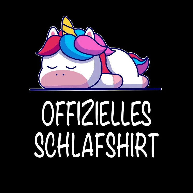 Offizielles Schlafshirt Einhorn