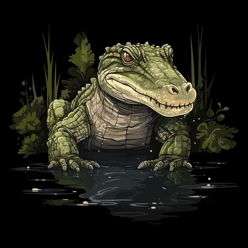 Krokodil Alligator Kaiman Reptil