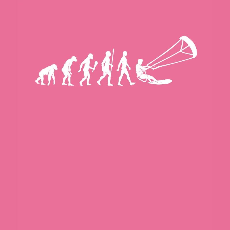 Kitesurfen Evolution Kitesurfer Geschenkidee