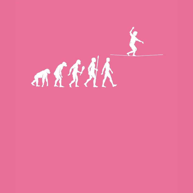 Funny Slackline Evolution Slackliner Gift Idea