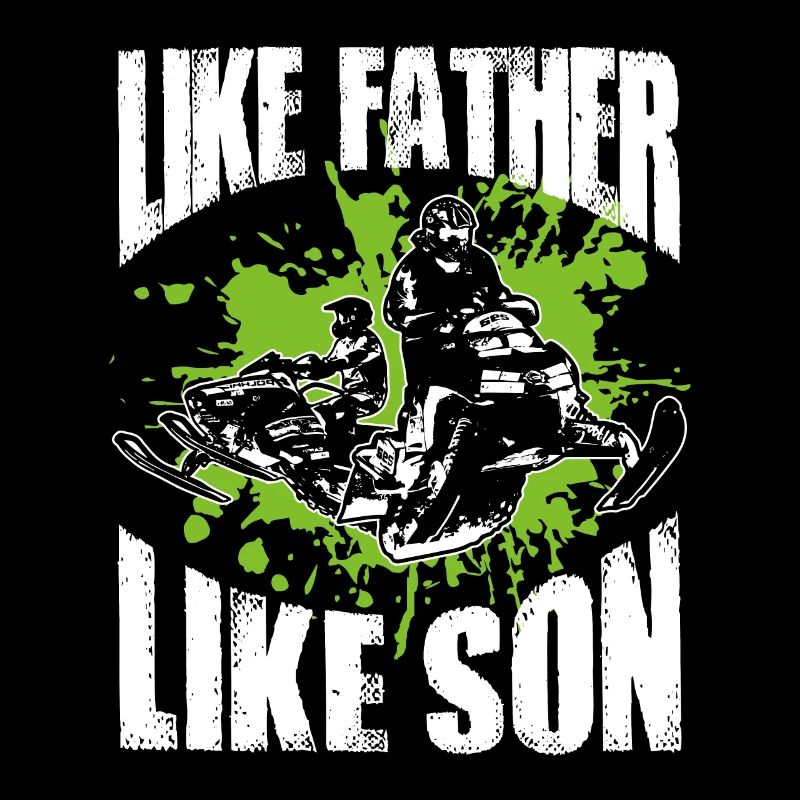 Cool Like Father, Like Son Snowmobile Fahrer