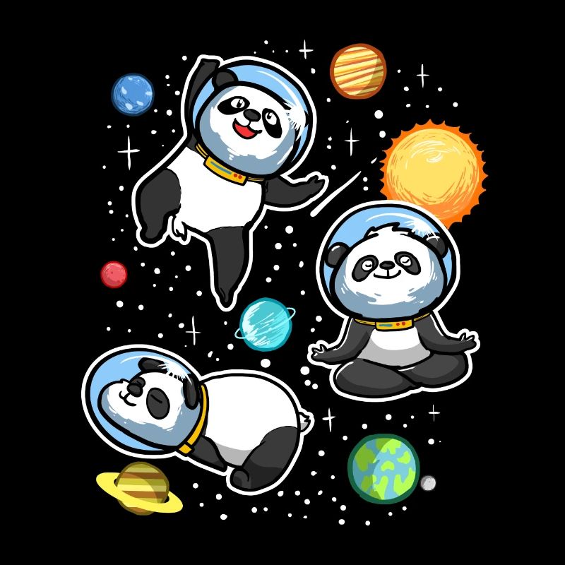 Weltraum Panda Astronaut Universum