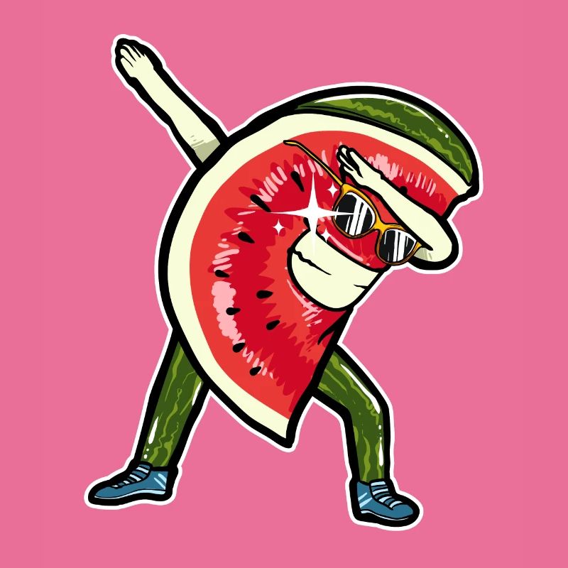 Dabbing Dab Dabbende Pastèque Melon Été