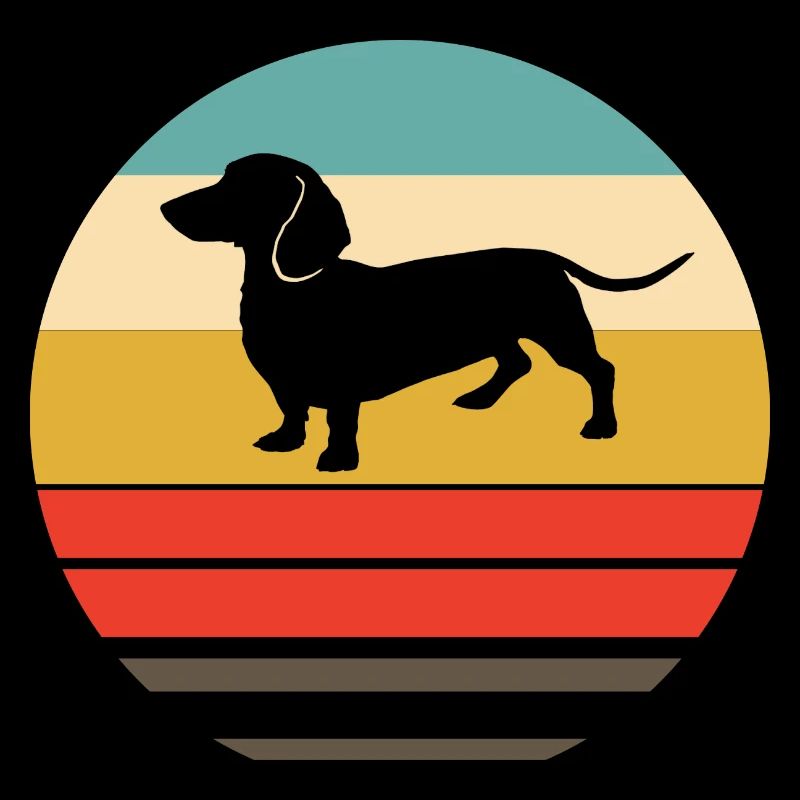 Retro Dackel Geschenk