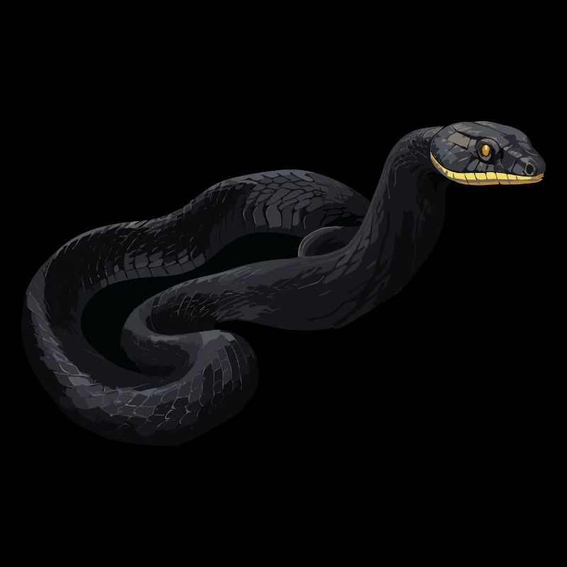 Schwarze Mamba Schlange