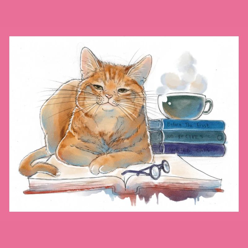 I Read Books I Drink Coffee Funny Cat Lover