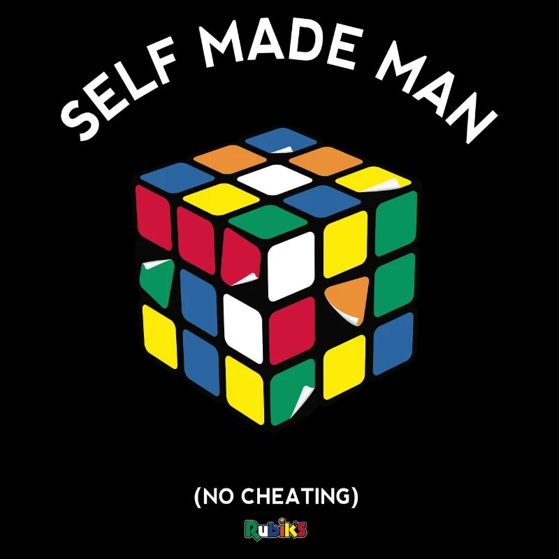 Rubik's Cube Self Made Man No Cheating