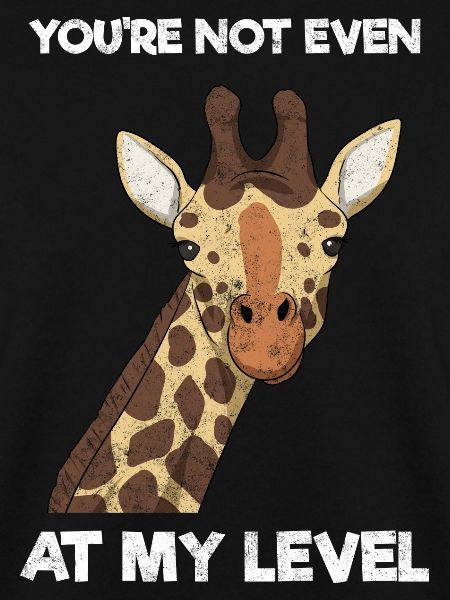 Lustige Giraffe Zoologe