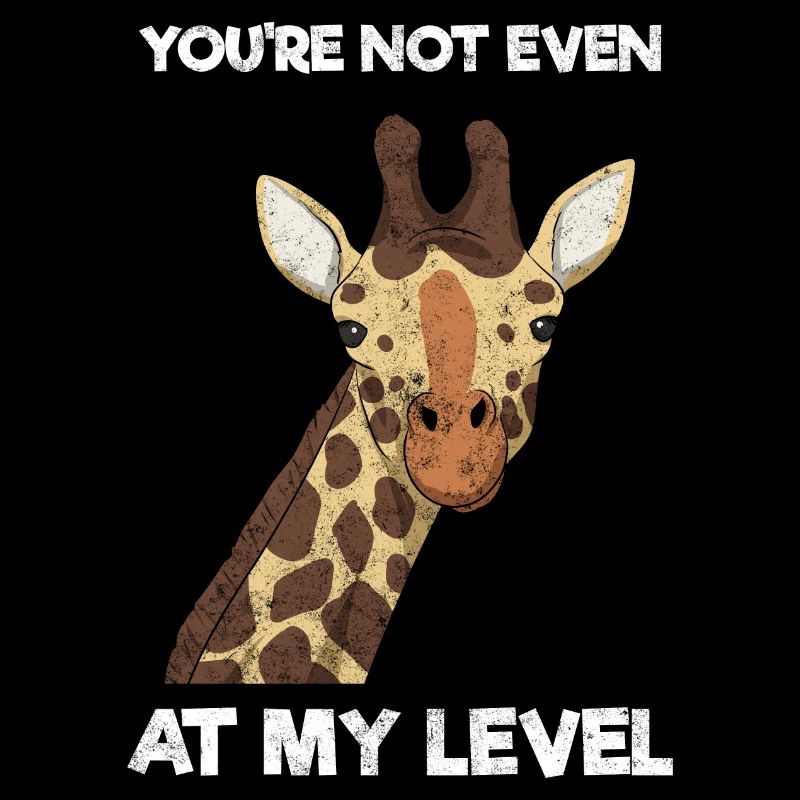 Lustige Giraffe Zoologe