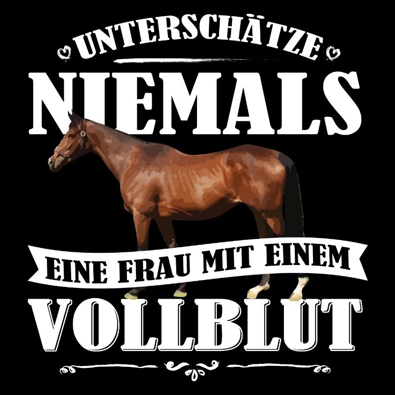 Vollblut Pferde Shirt-UNF
