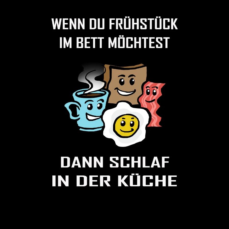 Lustiger Frühstück Spruch Geschenkidee Witzig