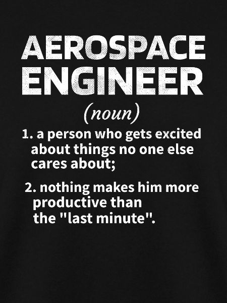 Aerospace Engineer Geschenkidee Raumfahrttechnik