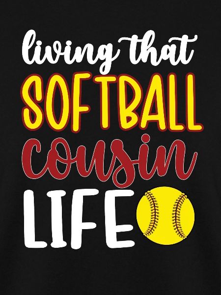 Stolzer Softball-Cousin Softballspieler-Cousin