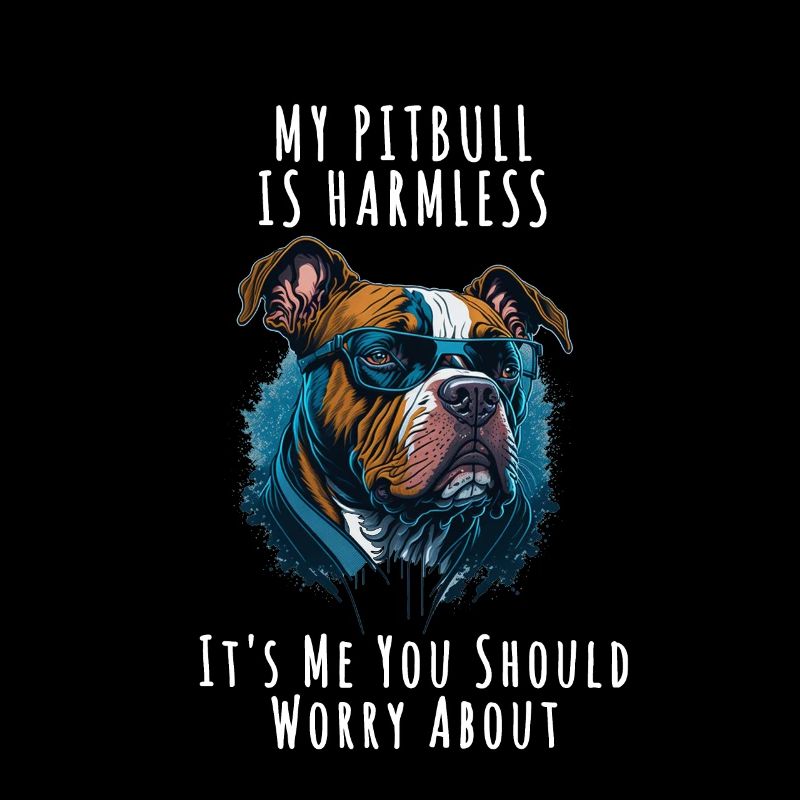 my pitbull is harmless quote dog items owner