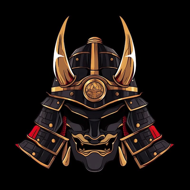 Samurai Helmet - Anime Shirt