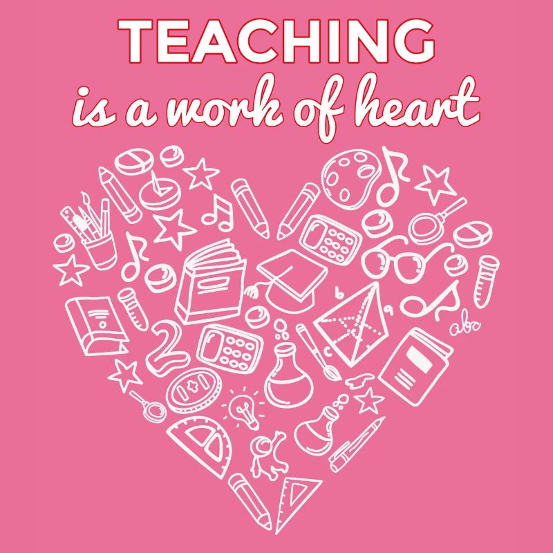 Idée cadeau d’enseignant Coeur Cadeau d’enseignant