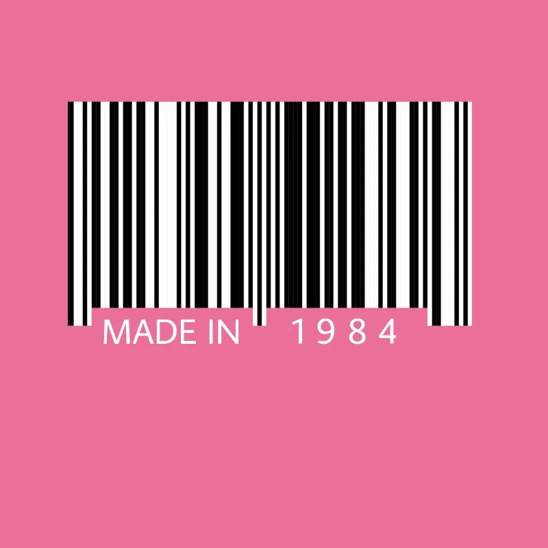 Made in 1984 Barcode Geschenk
