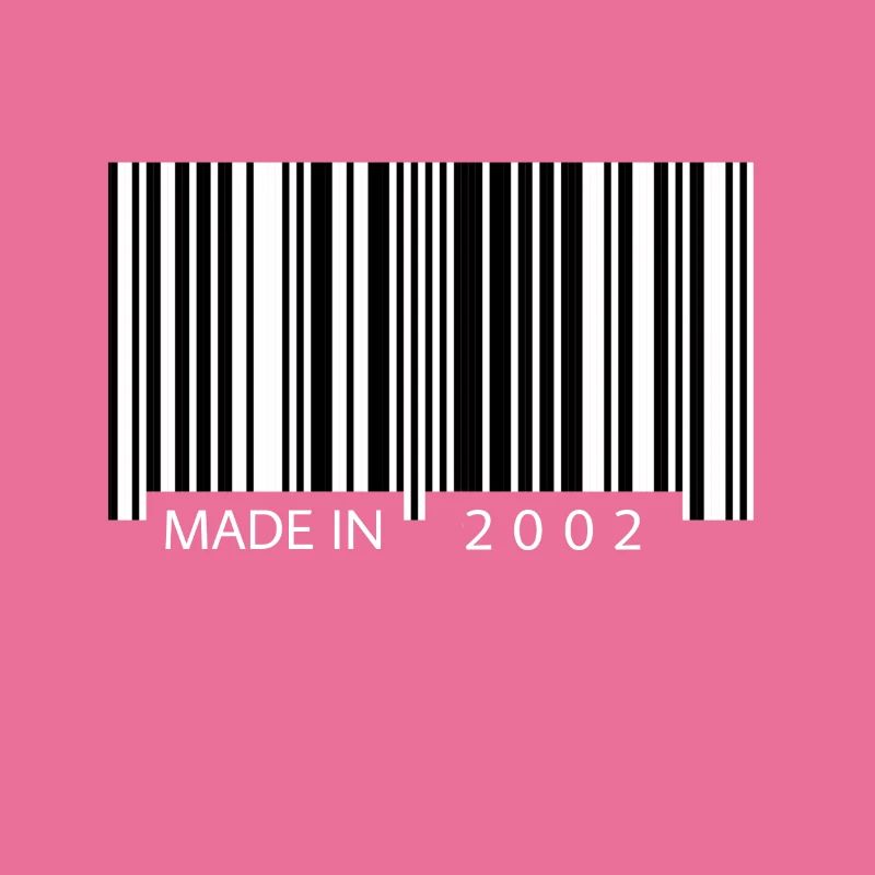 Made in 2002 Barcode Geschenk