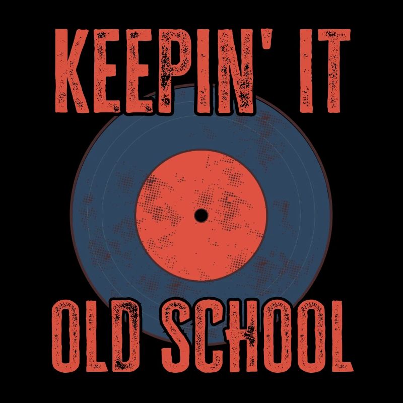 Old School 80s 90s Vinyl Record Music Gift
