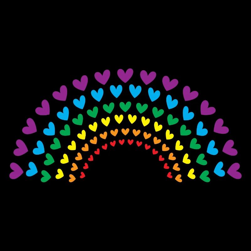 Regenbogen der Herzen