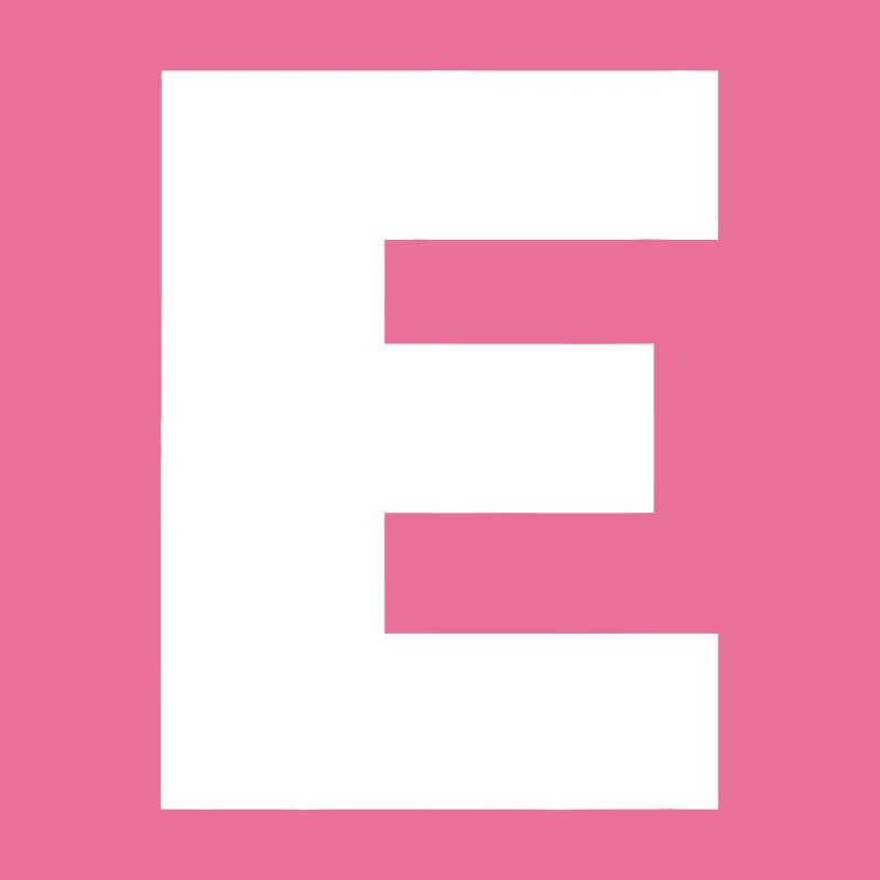 Lettre E Alphabet majuscule Monogramme Initial