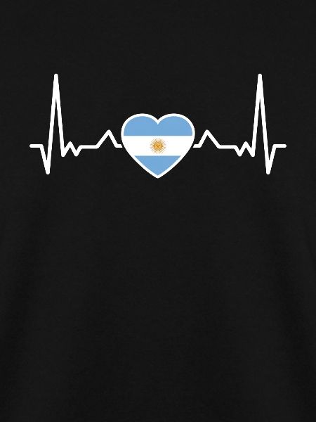 Argentinien Herzschlag Flagge Argentinier