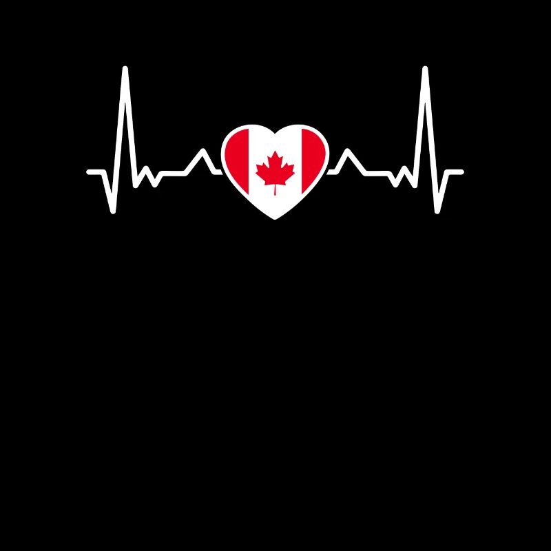 Canada Heartbeat Drapeau canadien Canadien