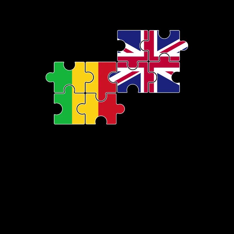 Mali UK Flagge Britisch Malier