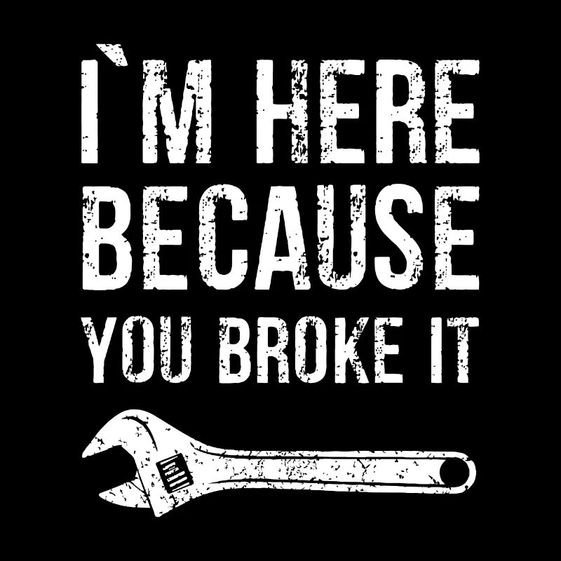 I'm Here Because You Broke It - Repair Guy
