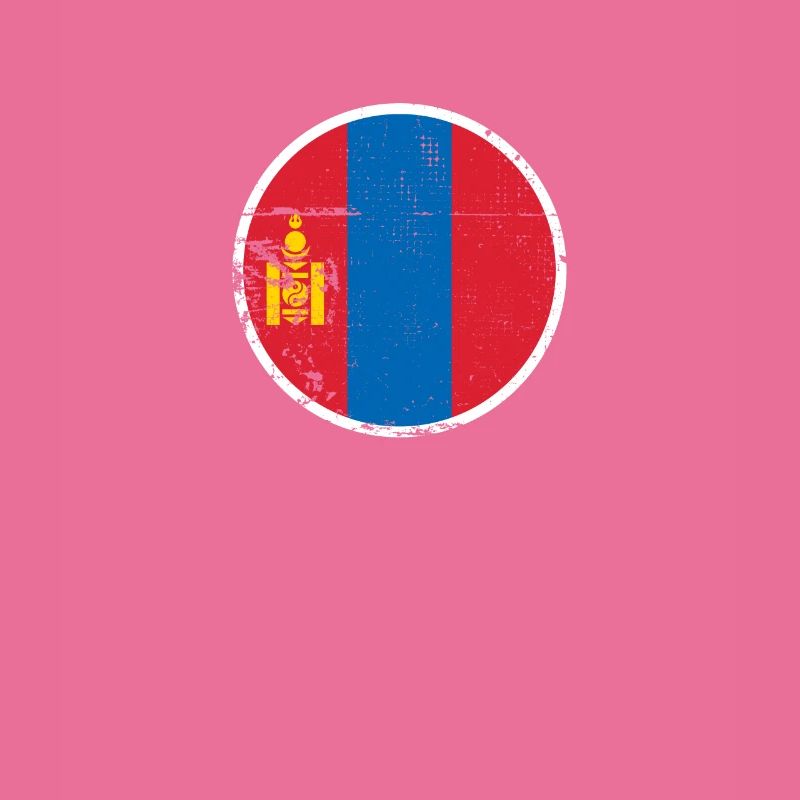 Mongolie Vintage Drapeau mongol