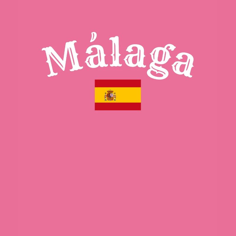 Malaga Spanien Spanische Flagge Spanier