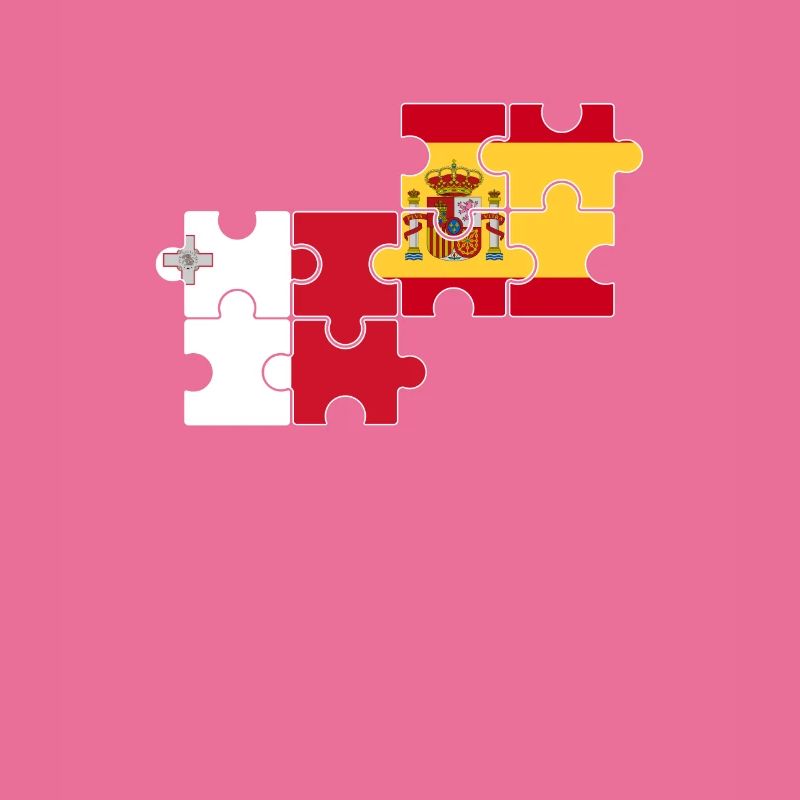Malta Spanien Flagge Spanisch Maltesisch