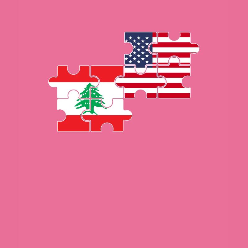 Liban États-Unis Drapeau Américain Libanais