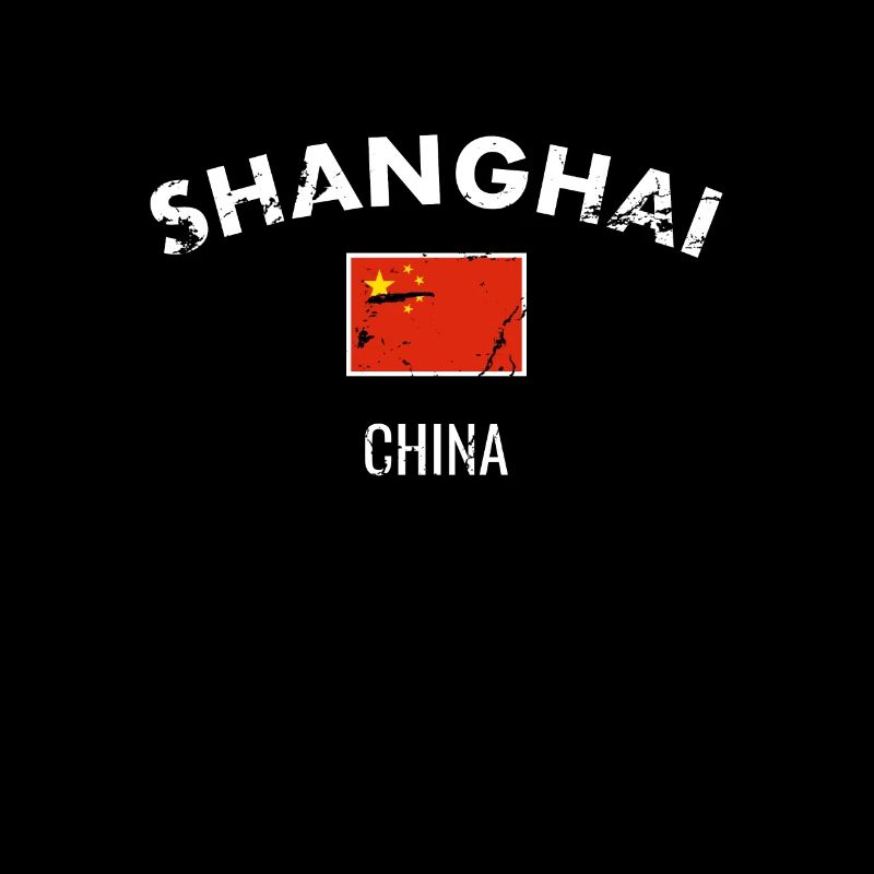 Shanghai Chine Vintage Drapeau Chinois