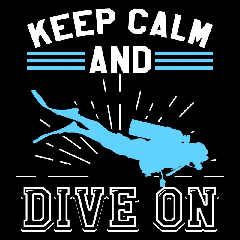 Keep Calm Diving Cadeau de plongée sous-marine Sport