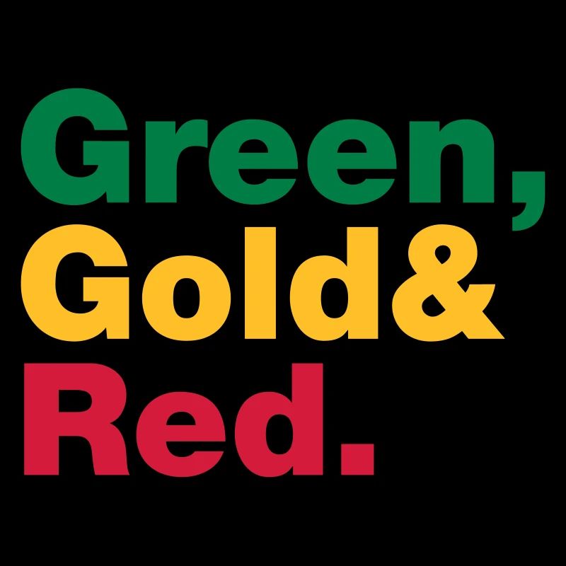 Grün, Gold & Rot.