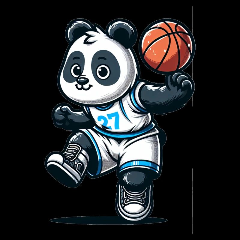 Cute Basketball Player Panda
