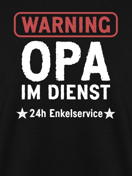 Opa im Dienst Geschenkidee