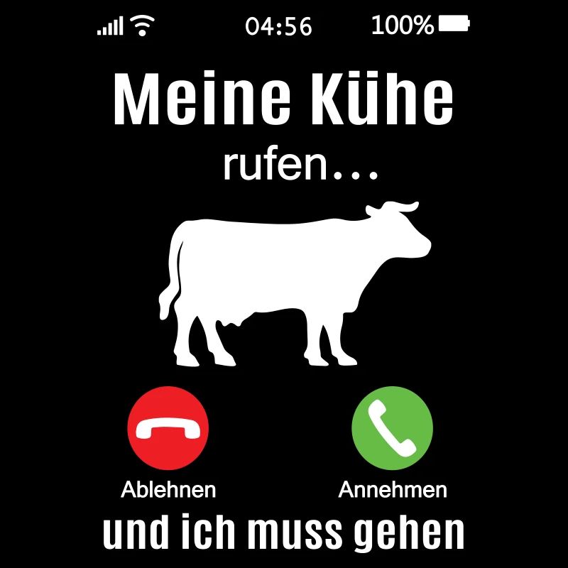 Kühe rufen Landwirt Bauer Geschenkidee Kuh lustig