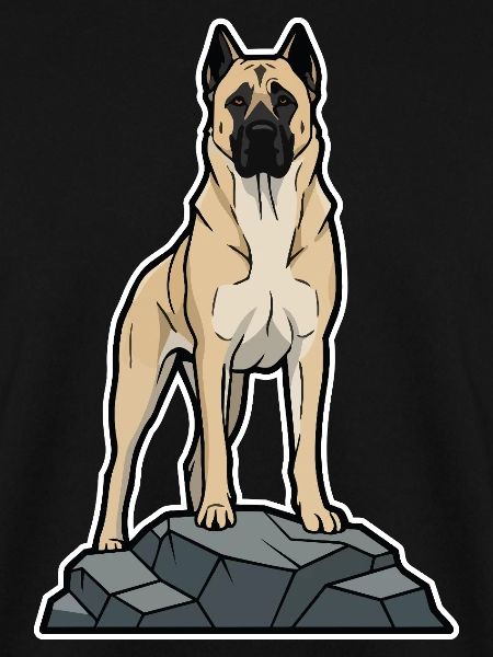Anatolischer Schäferhund auf Schutzfelsen