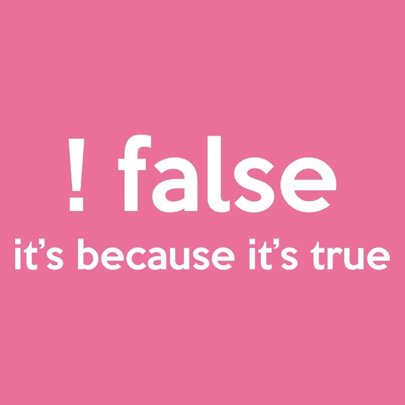 False It's Funny Because It's True Programmer Comp