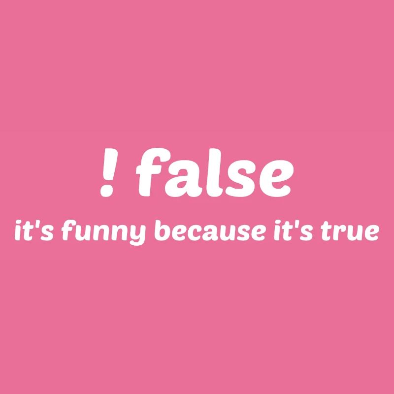 False It's Funny Because It's True Programmer Comp