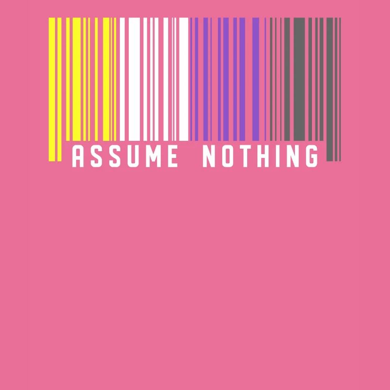 Nonbinary | Nichtbinärer Stolz Barcode Flagge