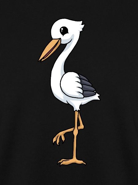 Lustiger Comic Storch